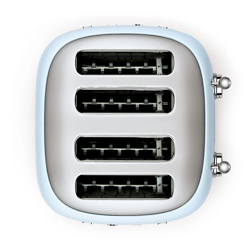 Four Slice Toaster in Pastel Blue