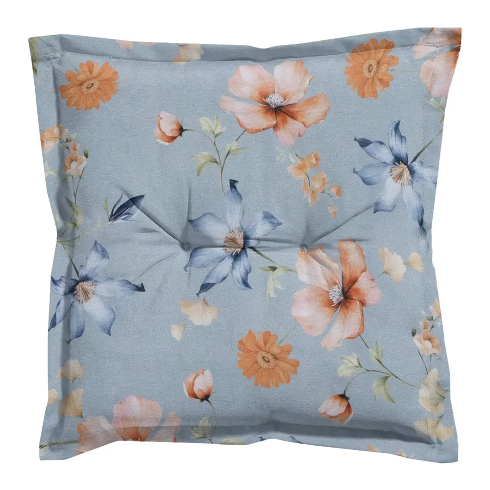 Madison - Zitkussen Florina blue - Ca. 50x50 cm - Set van 4