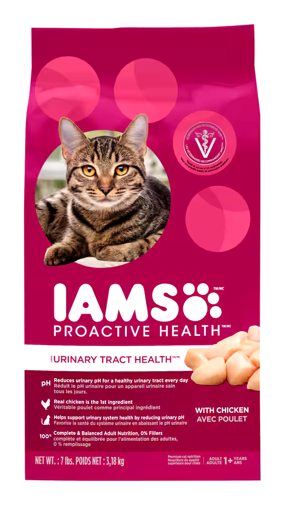 IAMS Proactive Health Urinary Tract Health with Chicken Adult Dry Cat Food, 3.2-kg