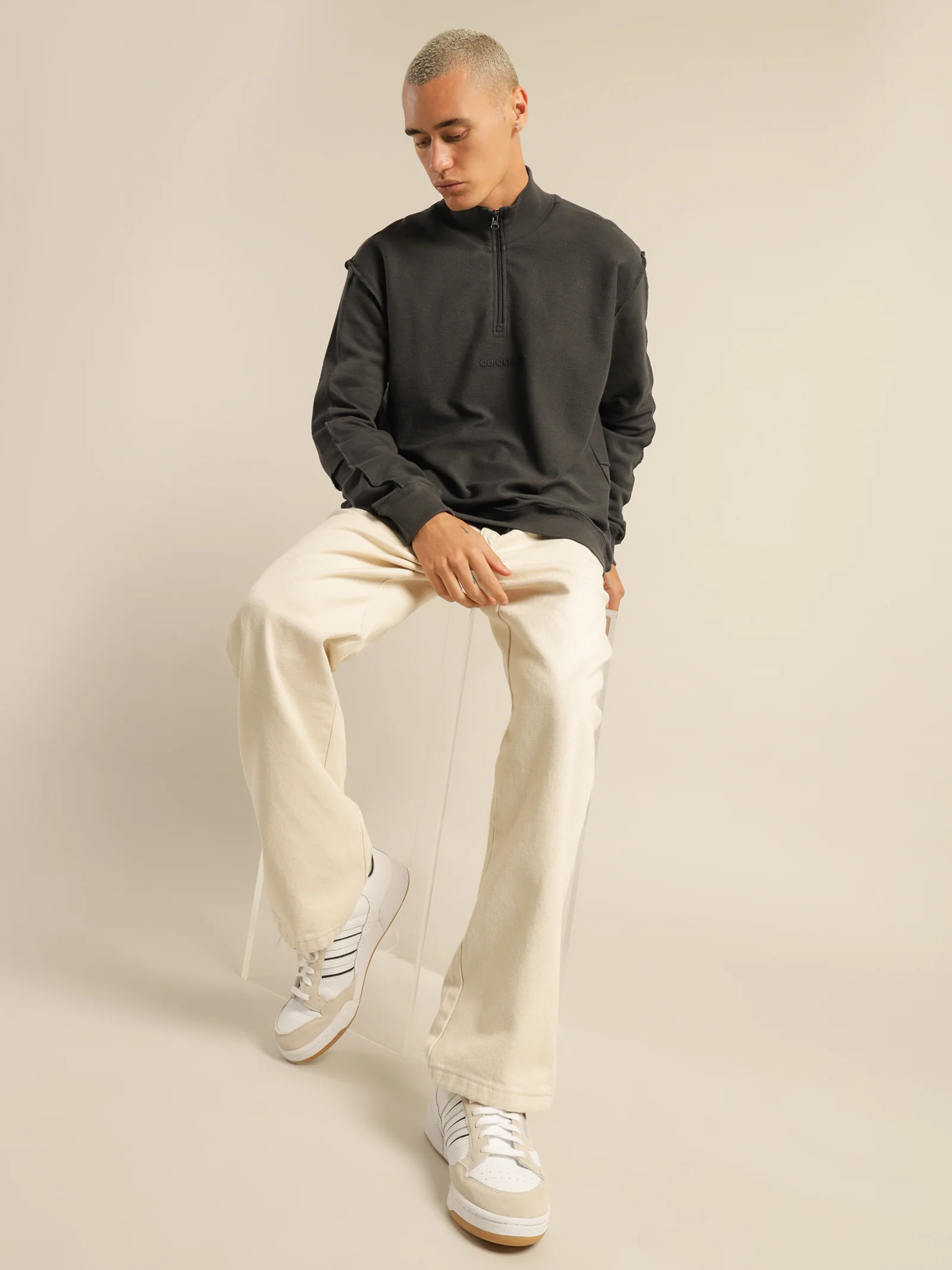 Loopback Quarter Zip Sweatshirt