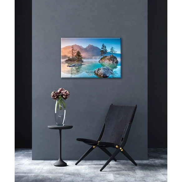 Keilrahmenbild »Mystischer See«, BxH: 90 x 60 cm