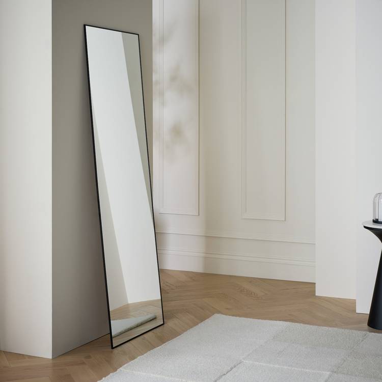 Habitat Black Full Length Wall Mirror - 150x50cm