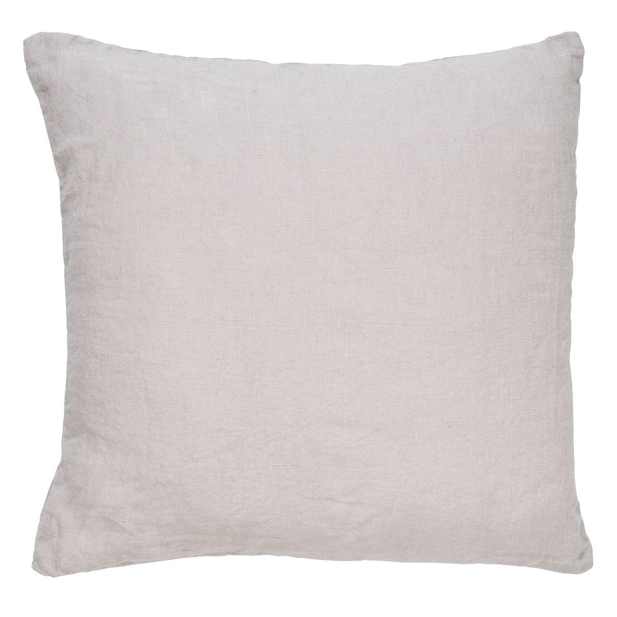 LINN - Kussenhoes 45x45 cm - 100% linnen - effen kleur - Micro Chip - lichtgrijs