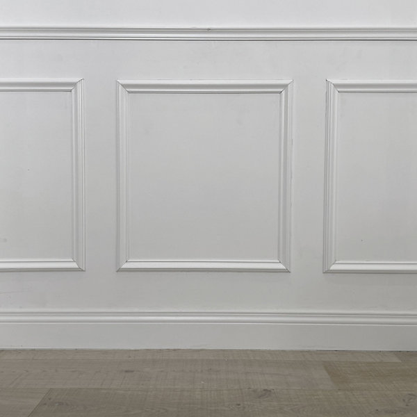 2 mètres linéaires de Boiserie en Ayous laqué blanc SOLID tout inclus (200Lx100Hcm)