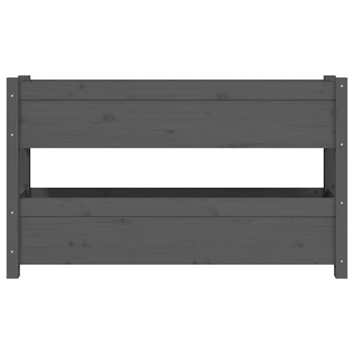 NNEVL Planter Grey 112x25x66 cm Solid Wood Pine