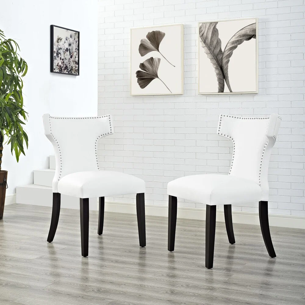Curve Vinyl Dining Chair (Single Chair)