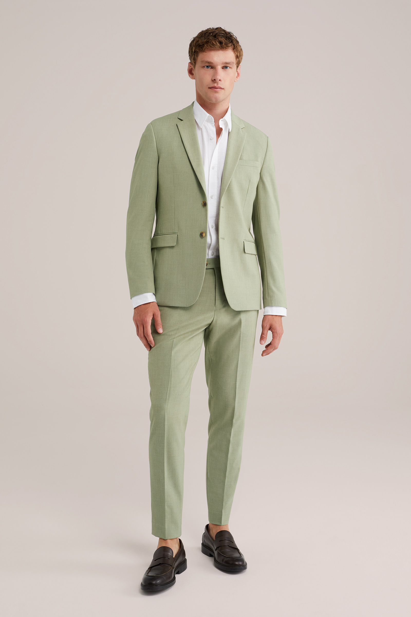 Heren slim fit pantalon - THE FLEX SUIT