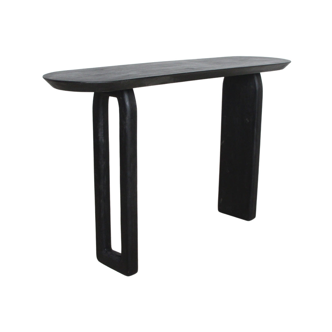 Raw materials bijzettafel Bullnose - zwart - 140x35x80 cm