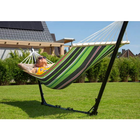 Hängematte, Baumwolle/Polyester, LxB: 270x70 cm, grün