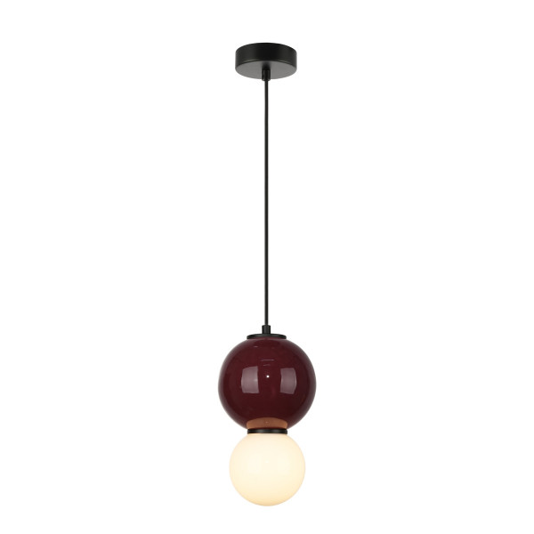 Lampa wisząca PIEVE bordowa LED 1x5W Ciepła biel 468lm Italux
