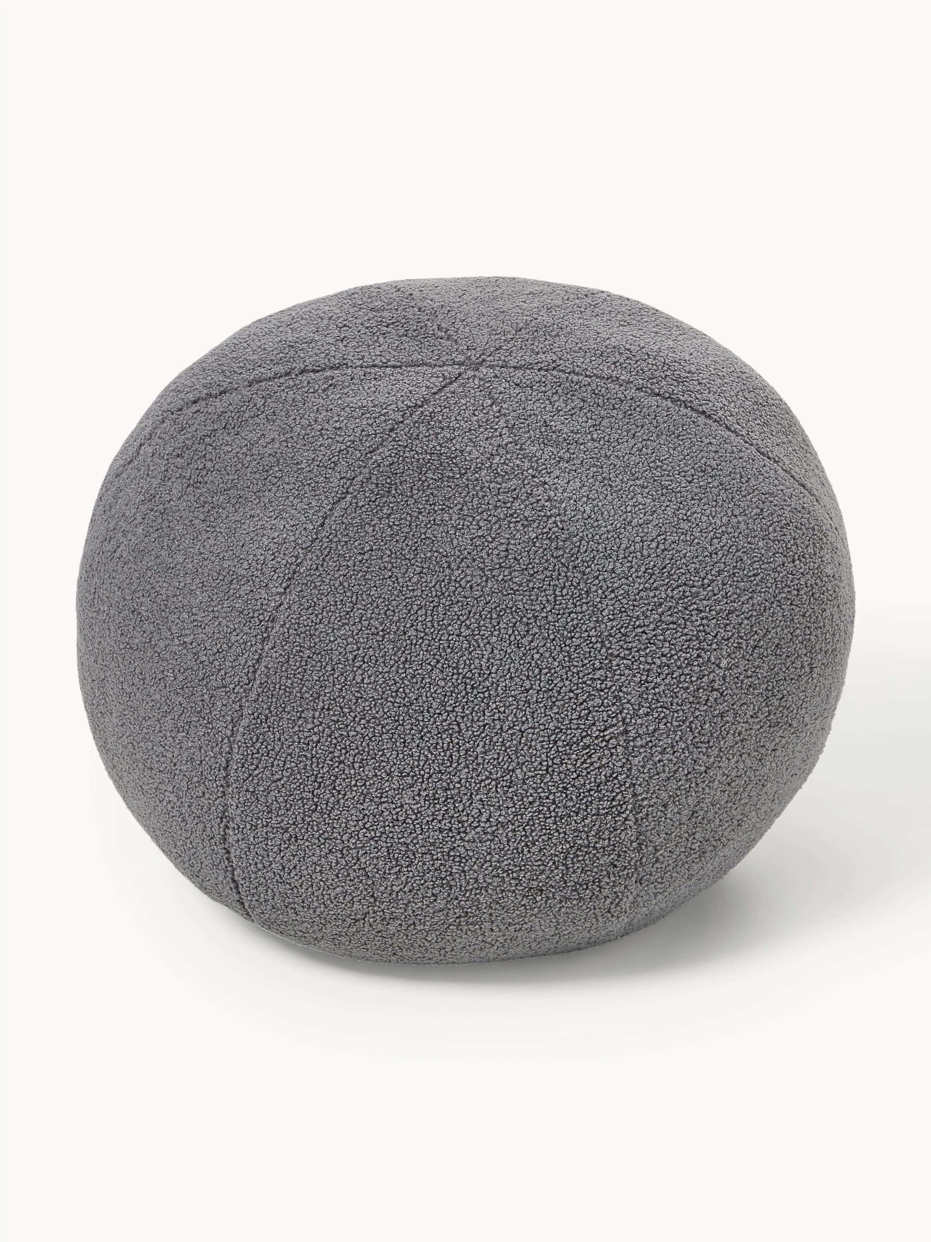 Westwing | Crosby Studios, Rundes Bouclé-Deko-Kissen Celeste, Ø 50 cm
