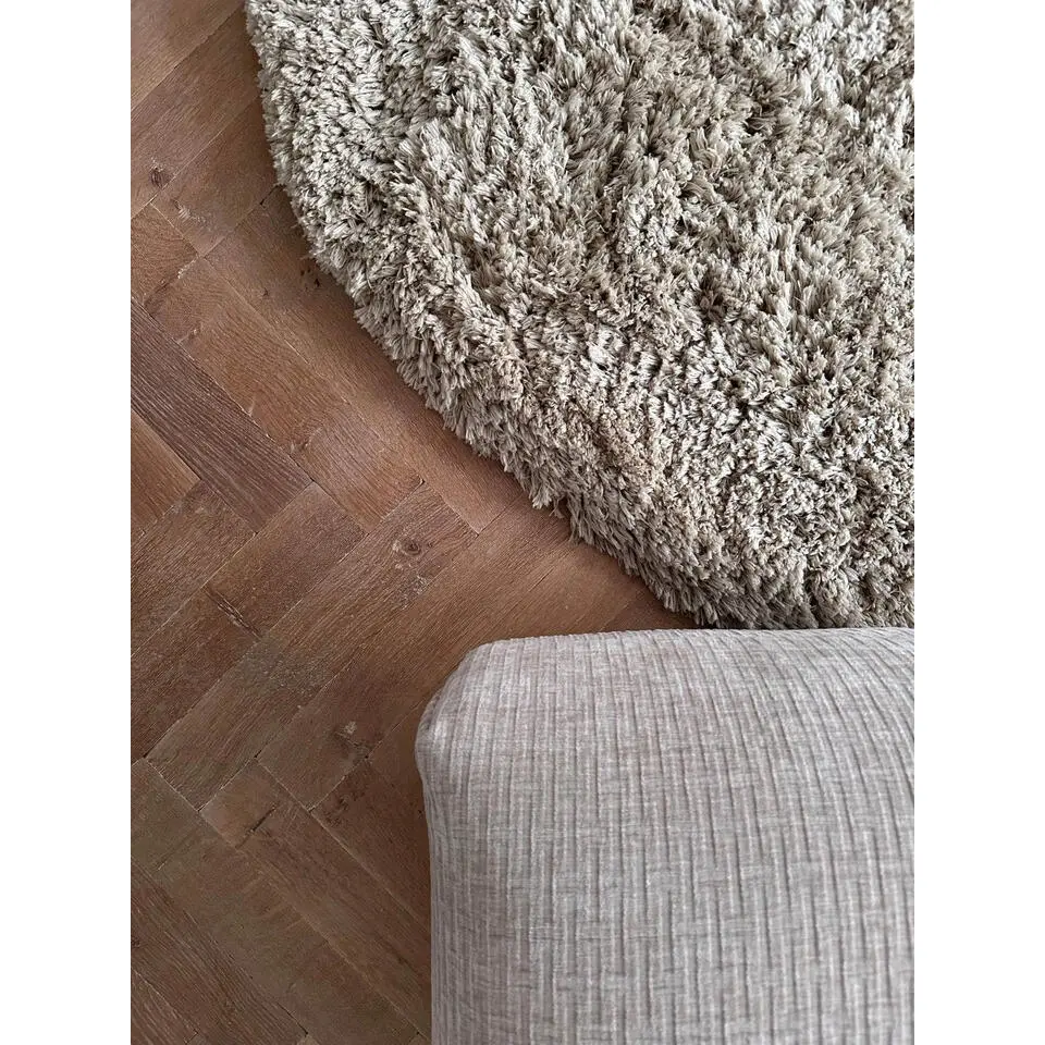 Interieur05 organisch hoogpolig vloerkleed polyester Pilo beige - 340 x 240 cm