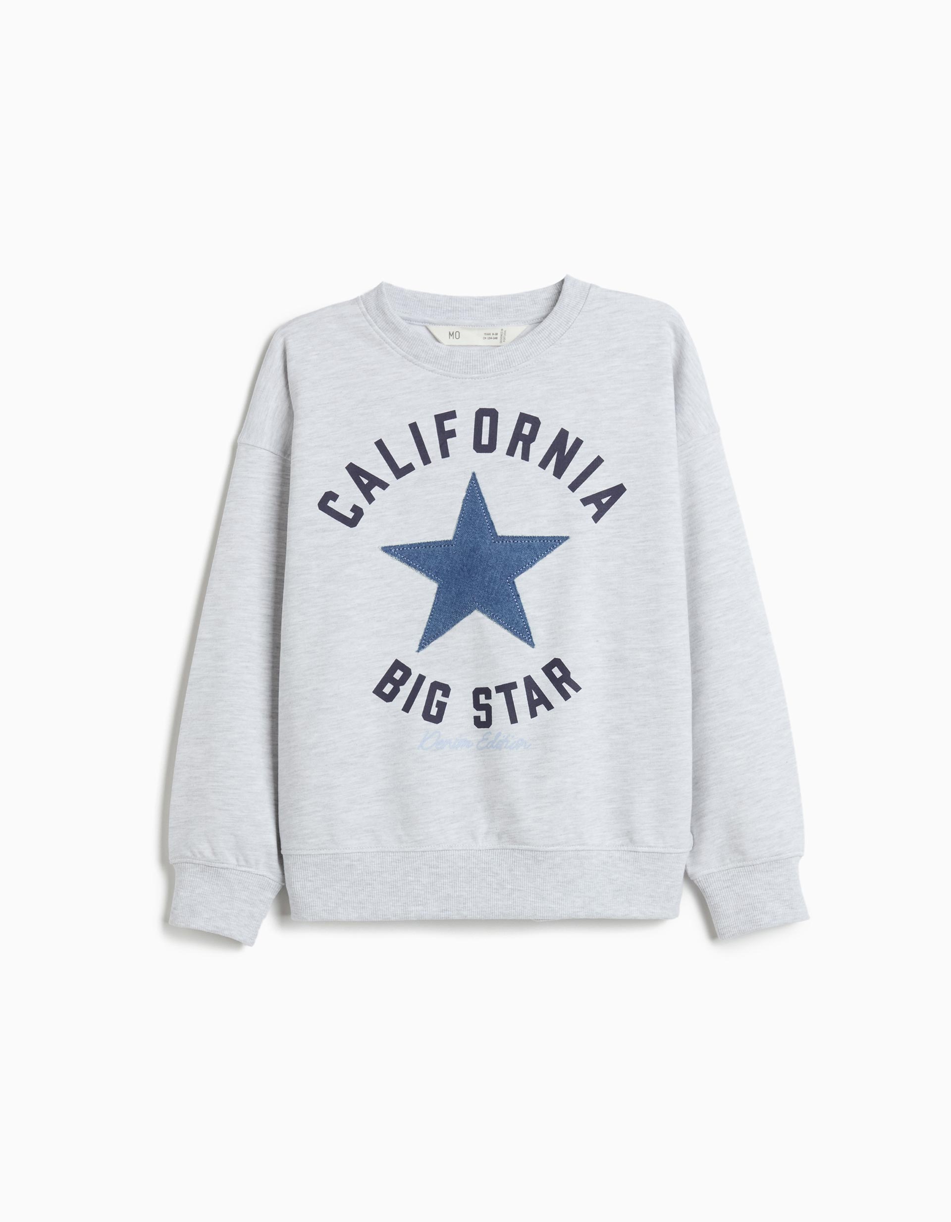 Sweatshirt, Menina, Cinzento Claro