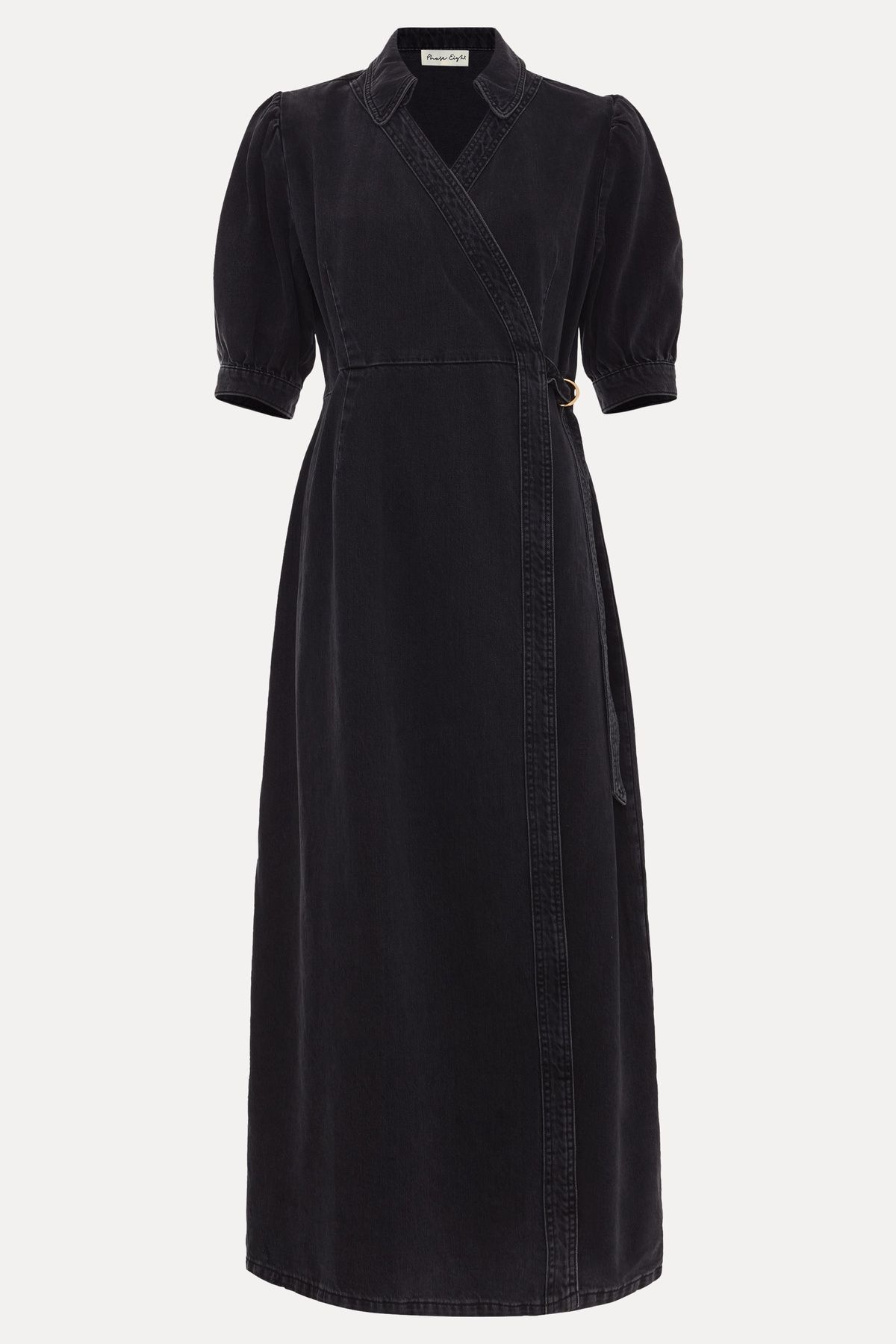 Phase Eight Senita Grey Denim Wrap Dress