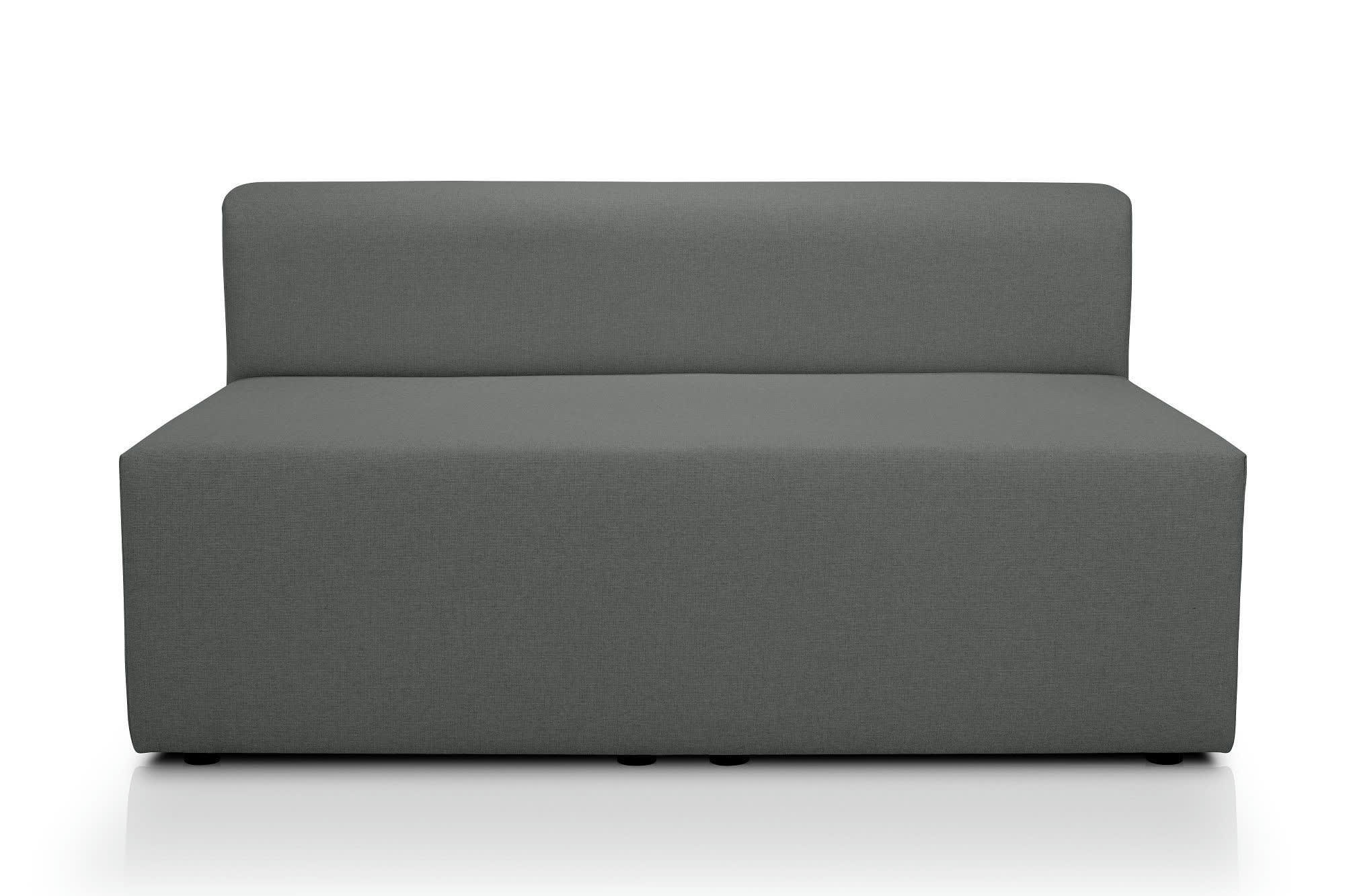 CENTAURI - Chauffeuse 2 places  en tissu gris foncé