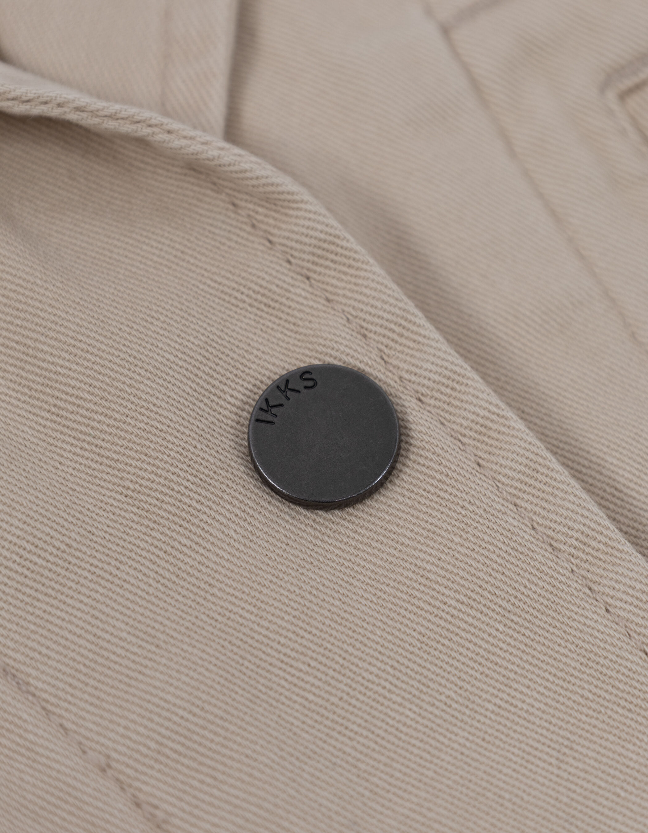 Veste saharienne beige broderies épaules Femme