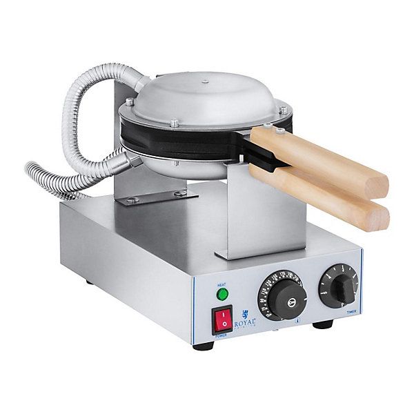 Gaufrier acier aluminium poignee en bois bois Helloshop26