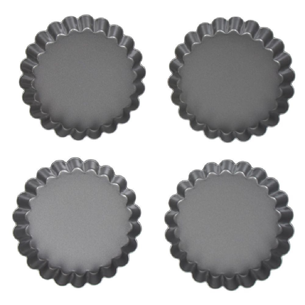 Moule à tartelette revêtement antiadhésif Ø12cm x4