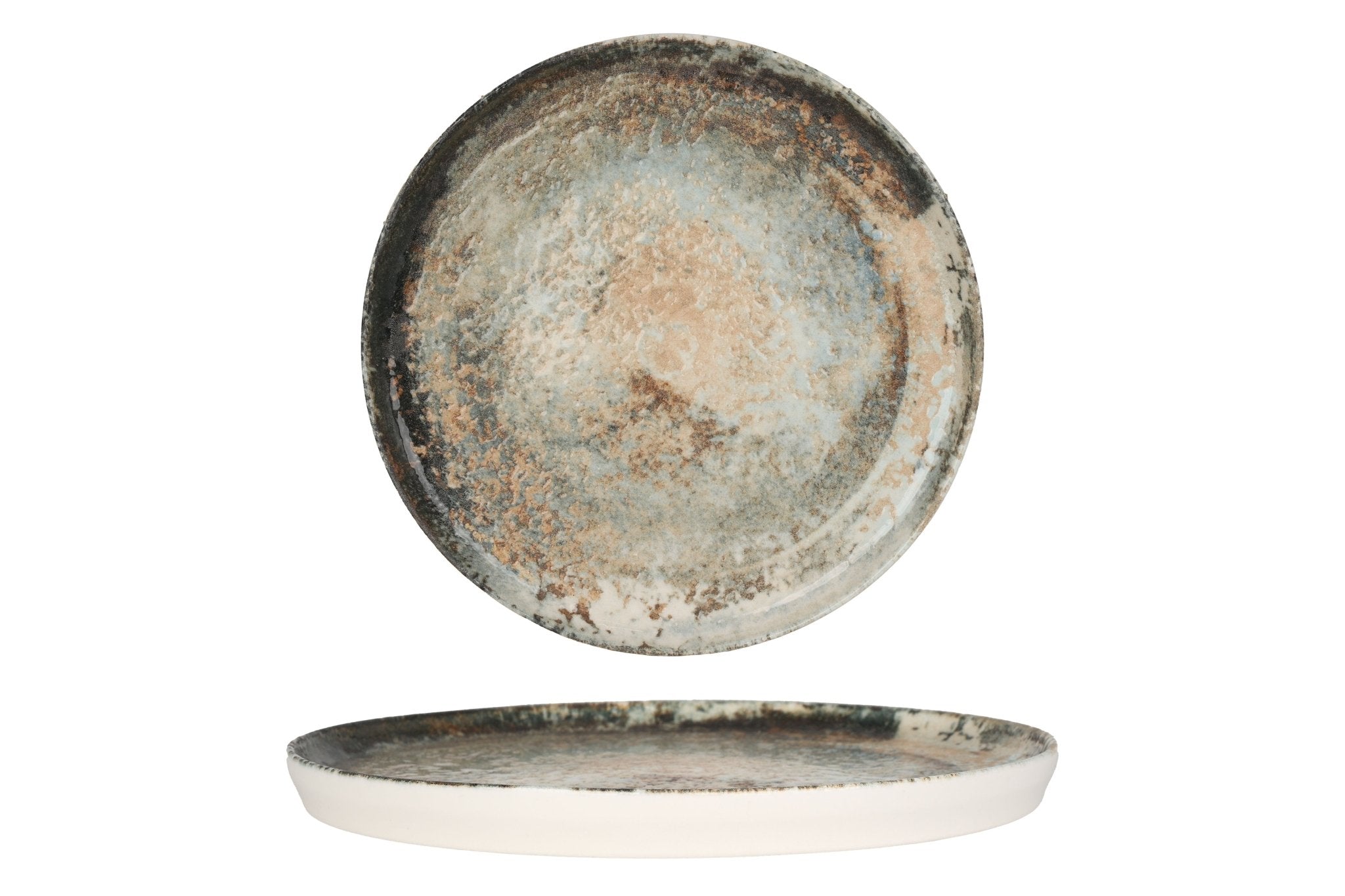 Rinart Gebaksbord - Obvara - Porselein - 20 cm - set van 6