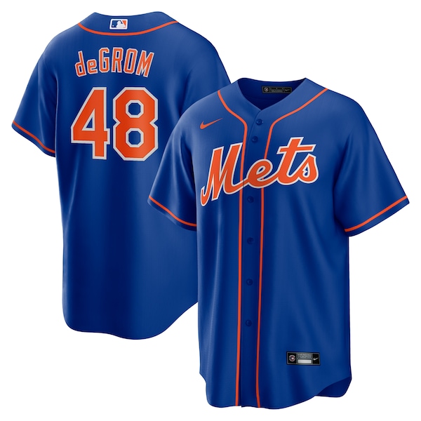 Jacob deGrom New York Mets Nike Alternate Replica Player Name Jersey - Royal/Gray