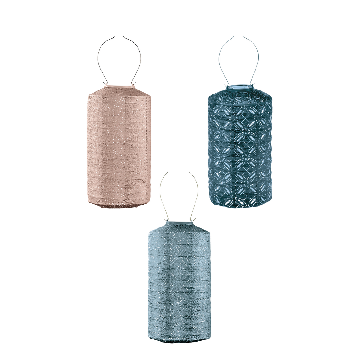 Lumiz solar lampion - cylinder set - 3 stuks