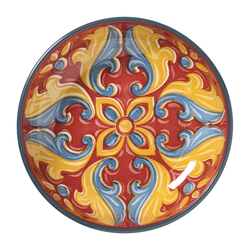 Schaaltje Pablo klein - rood/blauw - &Oslash;8.7x2.4 cm