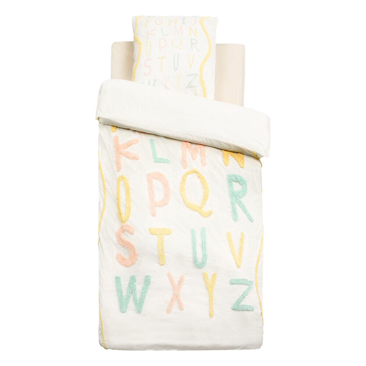 Capa de edredão e almofada TUFY em algodão 200x140cm