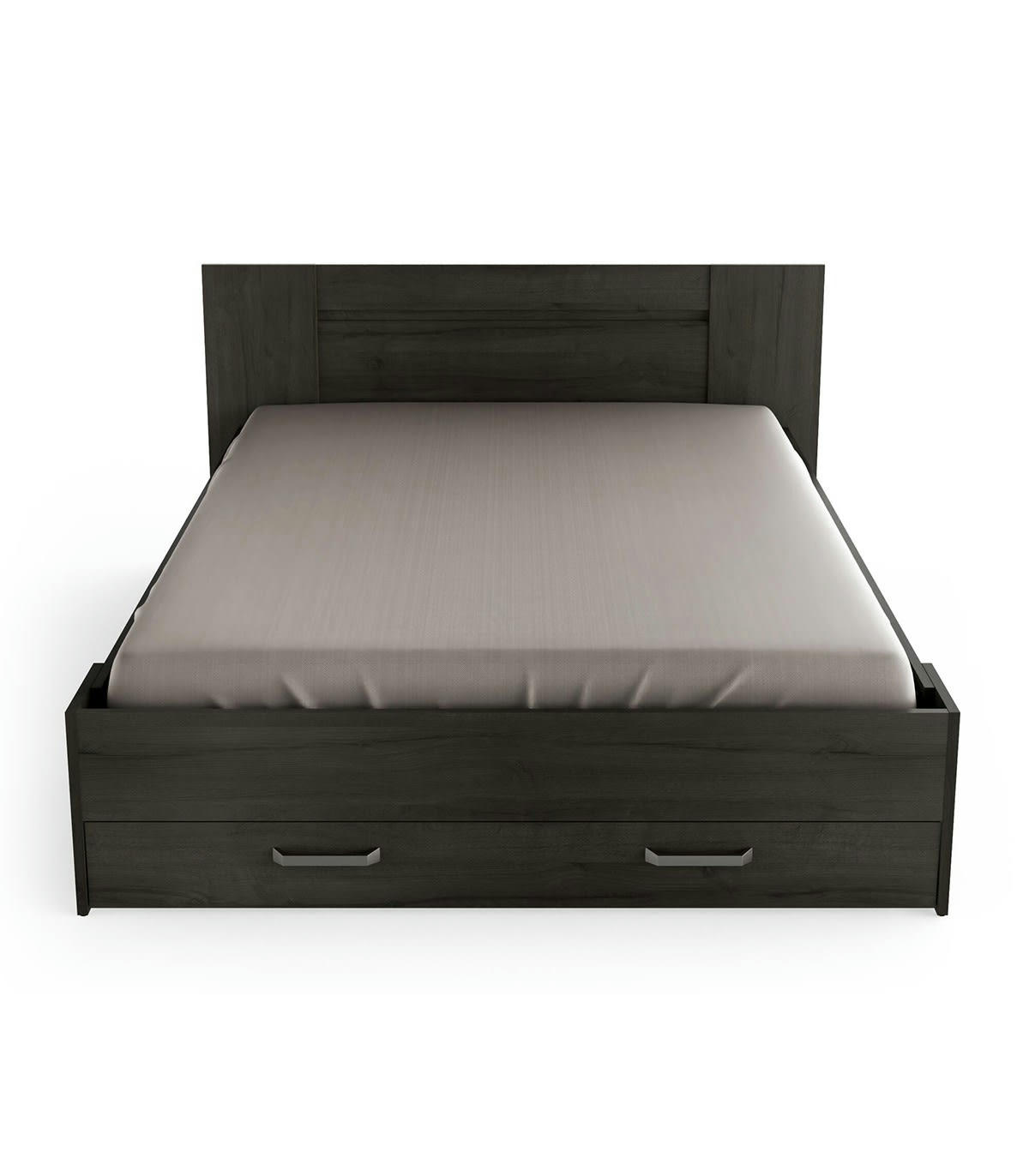 RICHMOND - Lit à Tiroir 140x190/200 cm - Décor Chêne foncé