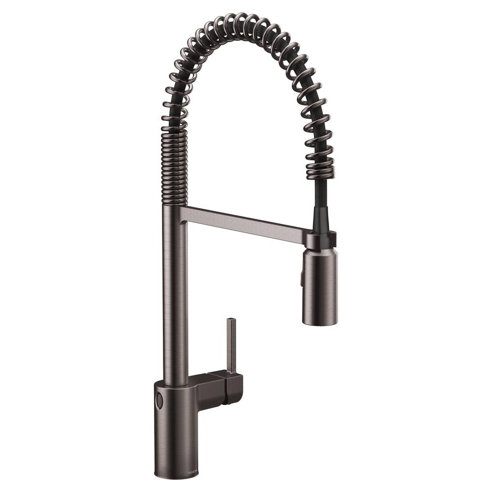 Moen® Align Single Handle Touchless Pull Down Sprayer Kitchen Faucet with MotionSense, Black Stainless