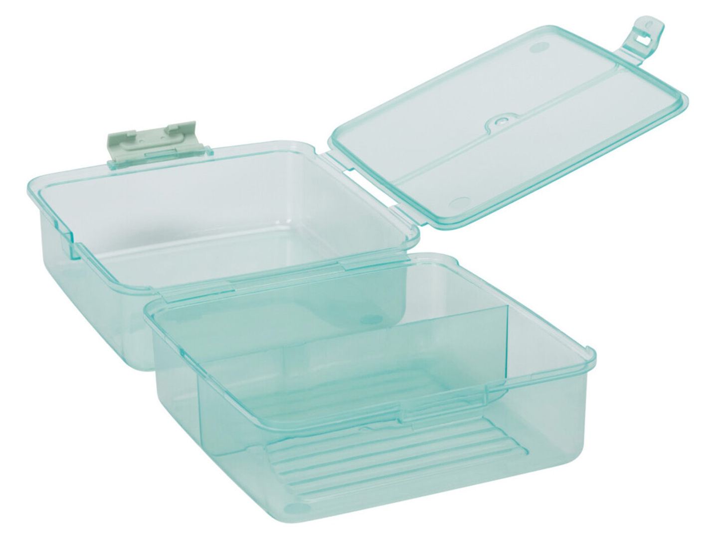 Lunch box z 4 przegrodami 15,5x15 cm mix kolorów