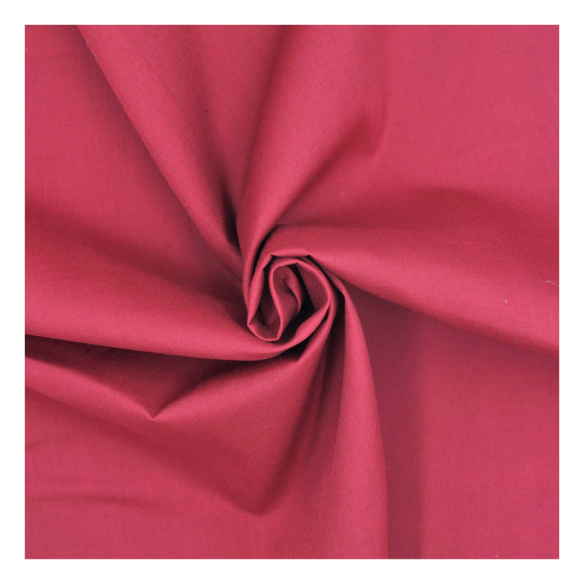 Wine Polycotton Fabric by the Metre