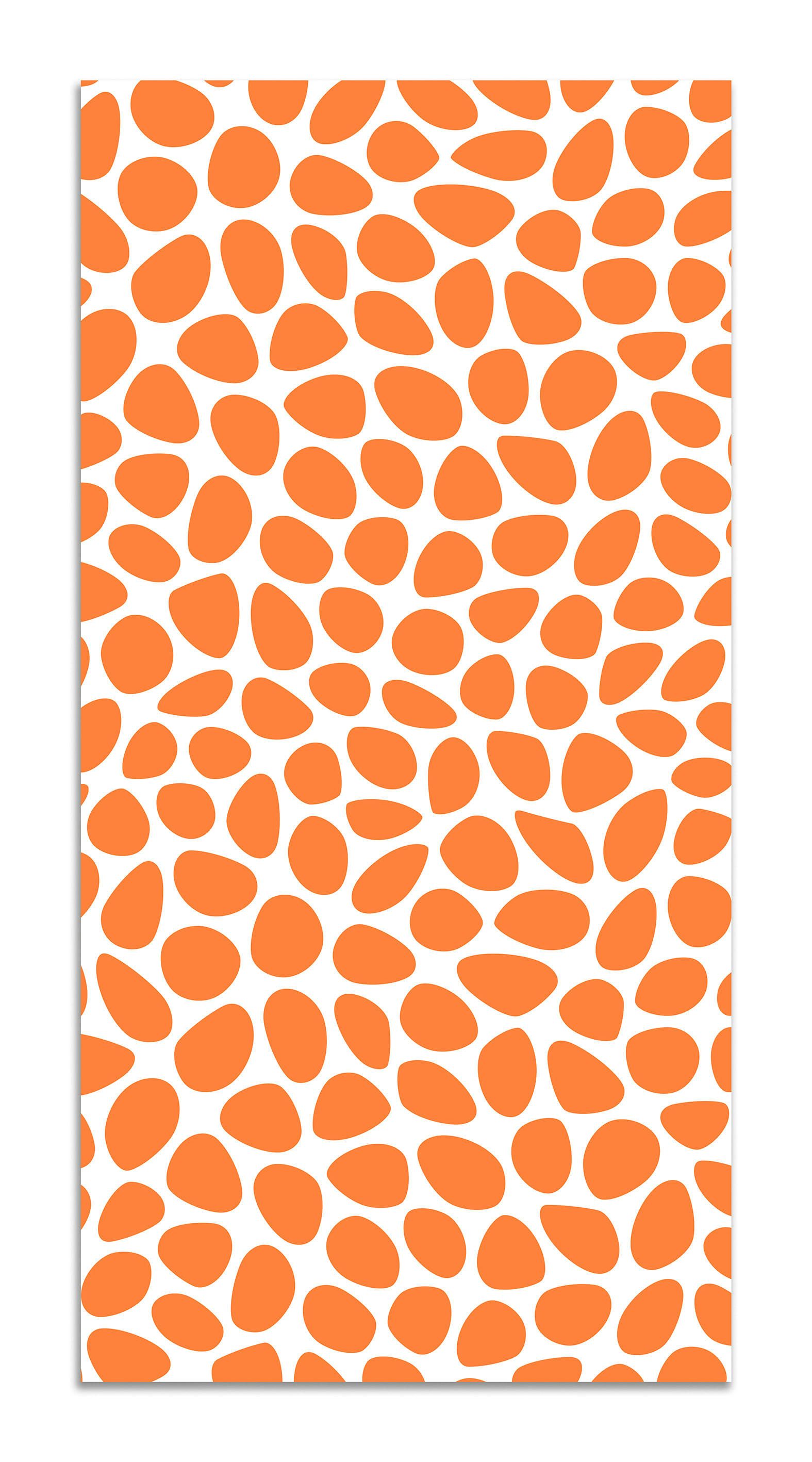 ALFOMBRAS MINIMALISTAS 2 - Tapis vinyle motif pavée orange 80x250cm