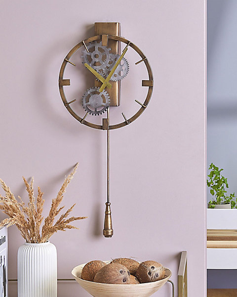 Horloge murale MARCOTE 30 cm Métal Doré
