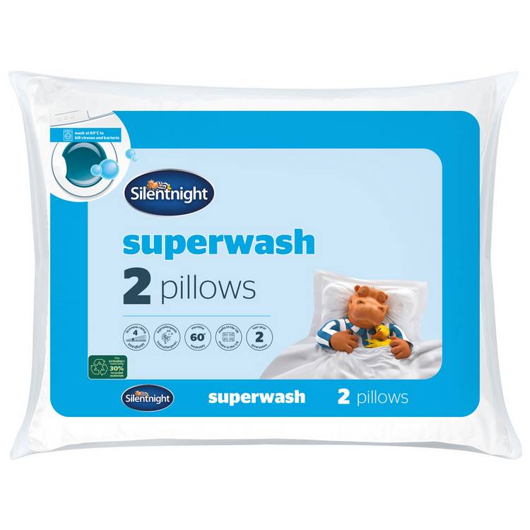 Silentnight Superwash Medium Firm Pillow - 2 Pack
