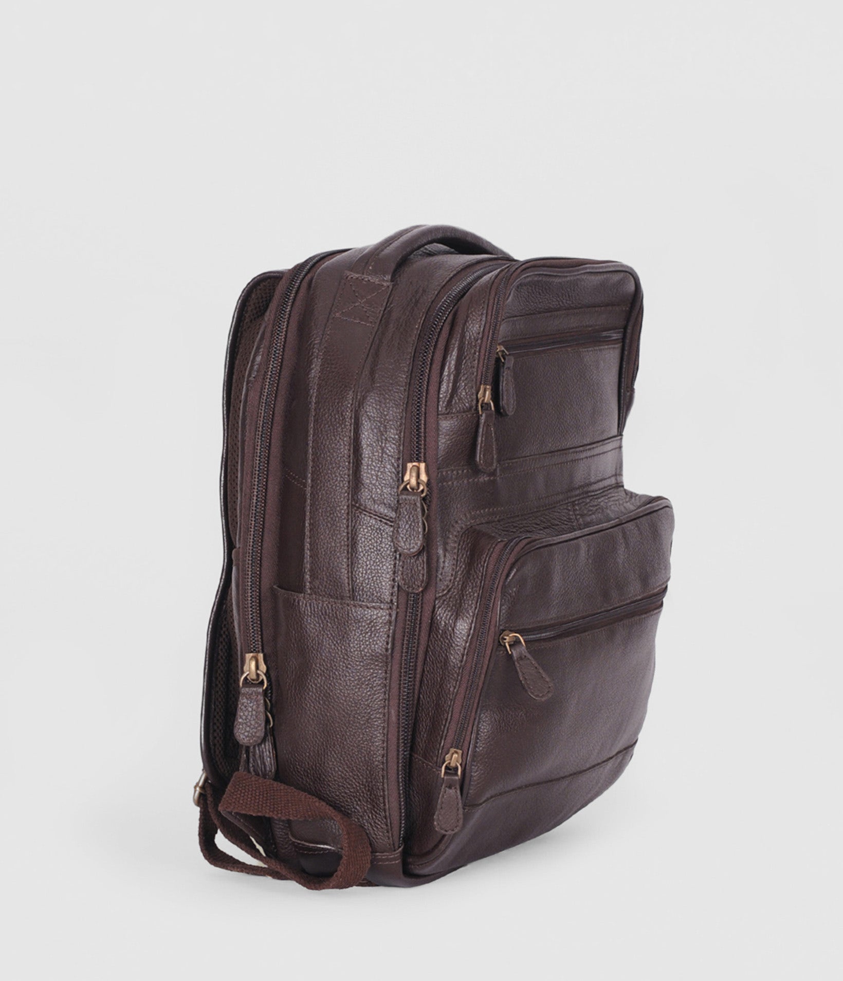 Brandon Leather Backpack With Pockets