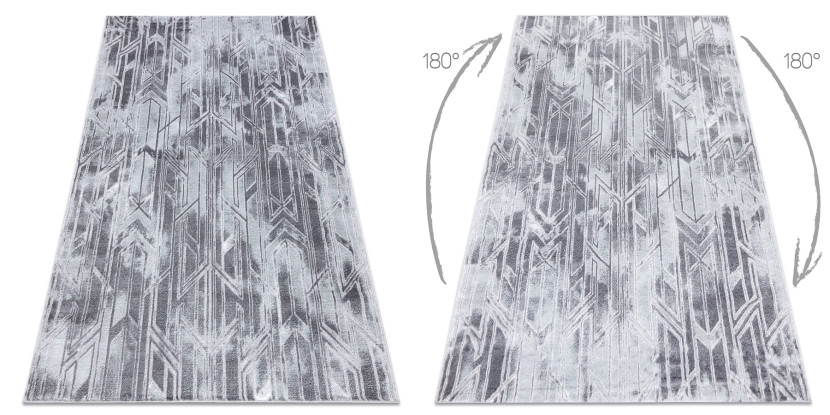 Dywan MEFE nowoczesny B402 - Strukturalny, dwa poziomy runa 80x150 cm