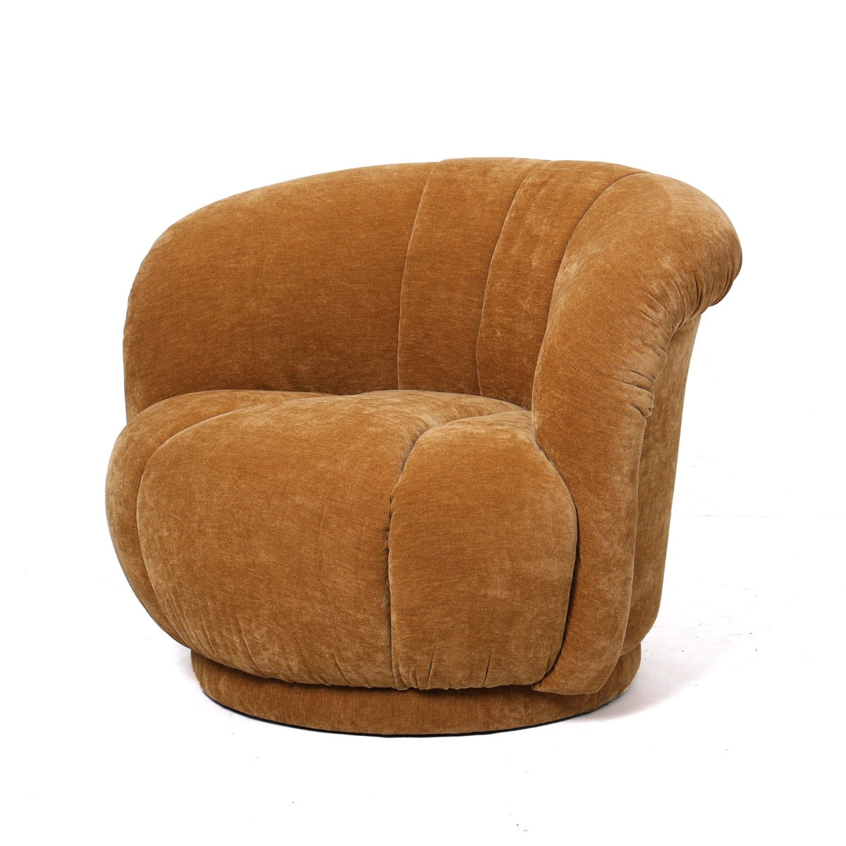 DÉJA Living Fauteuil Arby - Honinggeel Stof/Metaal - 86x84x70cm