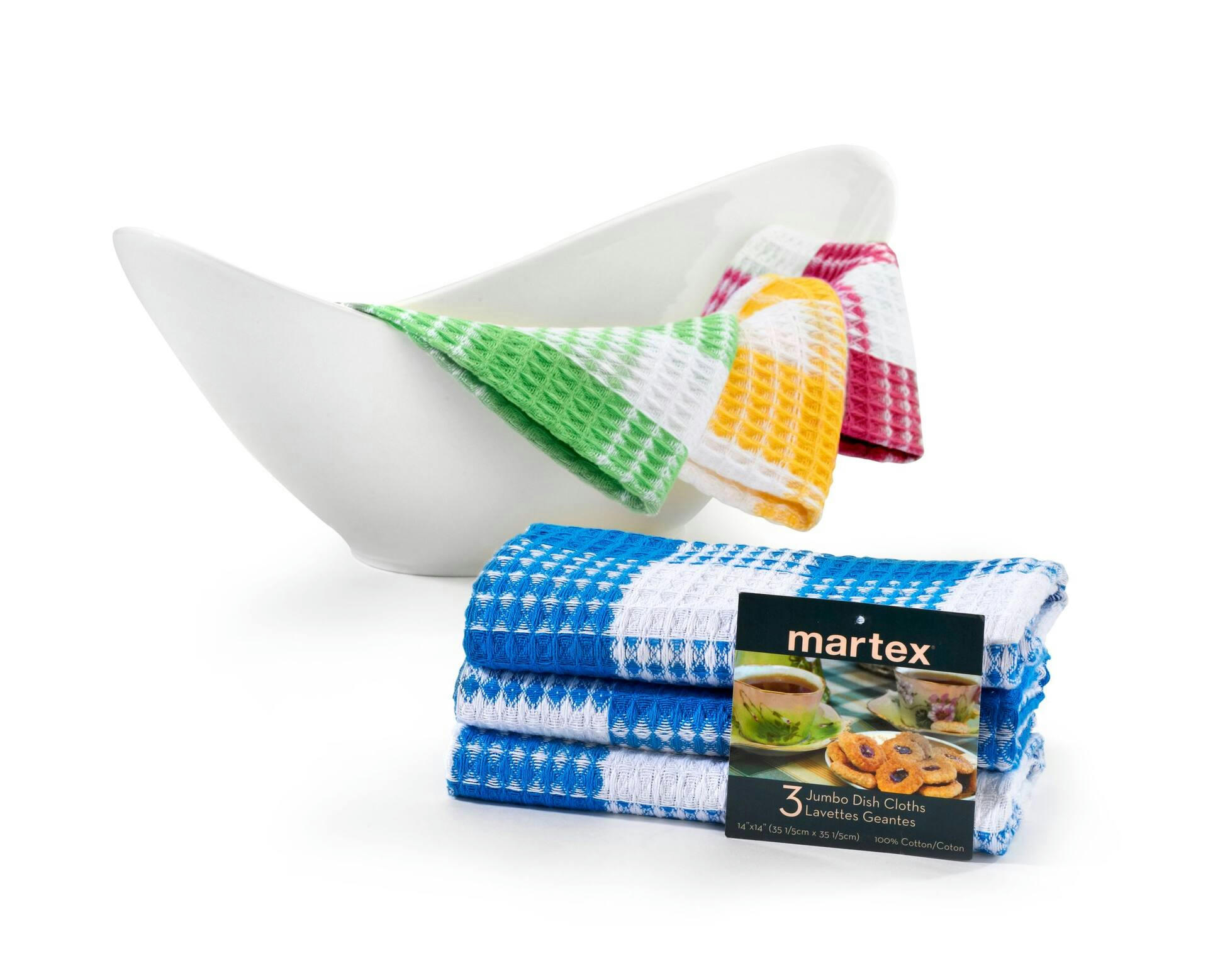 Martex Jumbo Dishcloths, 3-pk