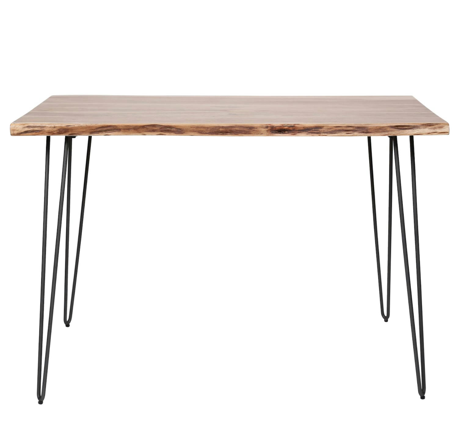 KITCHEN - Table haute en bois d'Acacia L130