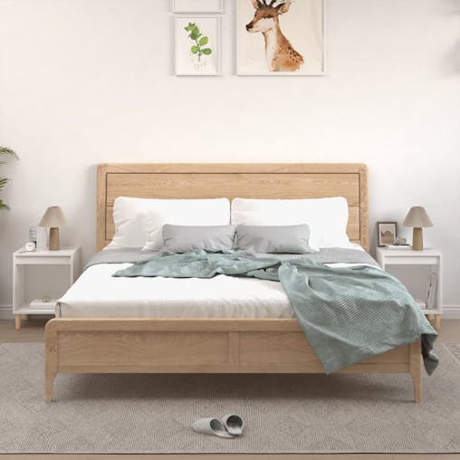 NNEVL Bedside Cabinets 2 pcs White 40x35x50 cm