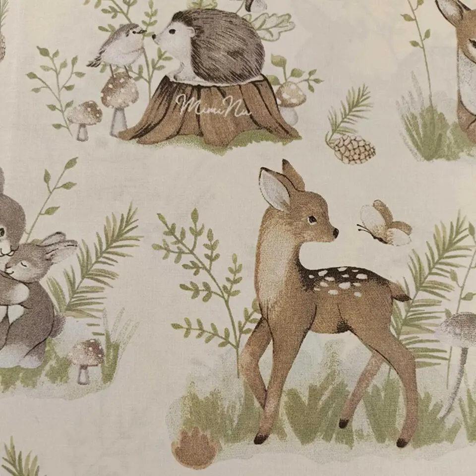 Zavelo Ledikant Dekbedovertrek Forrest Green 100 x 135 cm