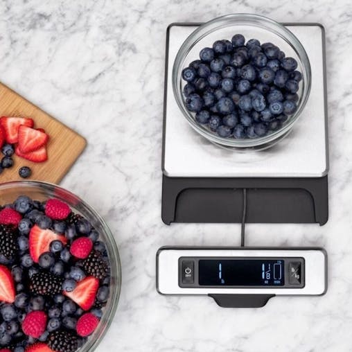 OXO Good Grips Digital Food Kitchen Food Scale w/ Pull Out Display | Stainless Steel