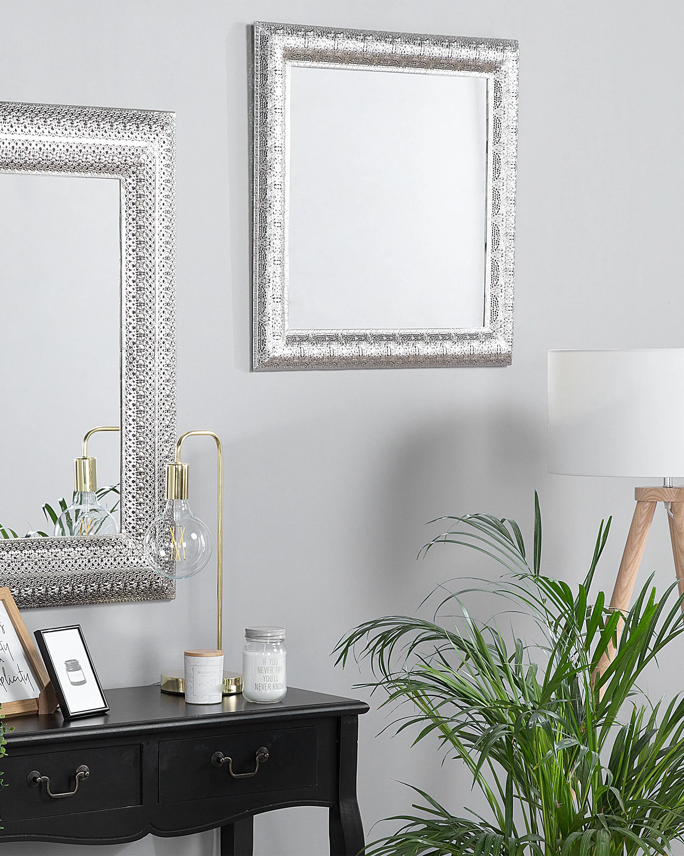 Wall Mirror CAVAN 65 cm 65 cm Metal Silver