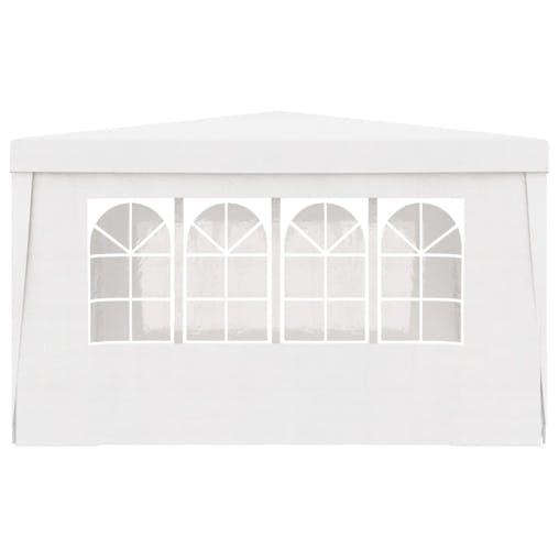 NNEVL Professional Party Tent with Side Walls 4x4 m White 90 g/m&sup2;
