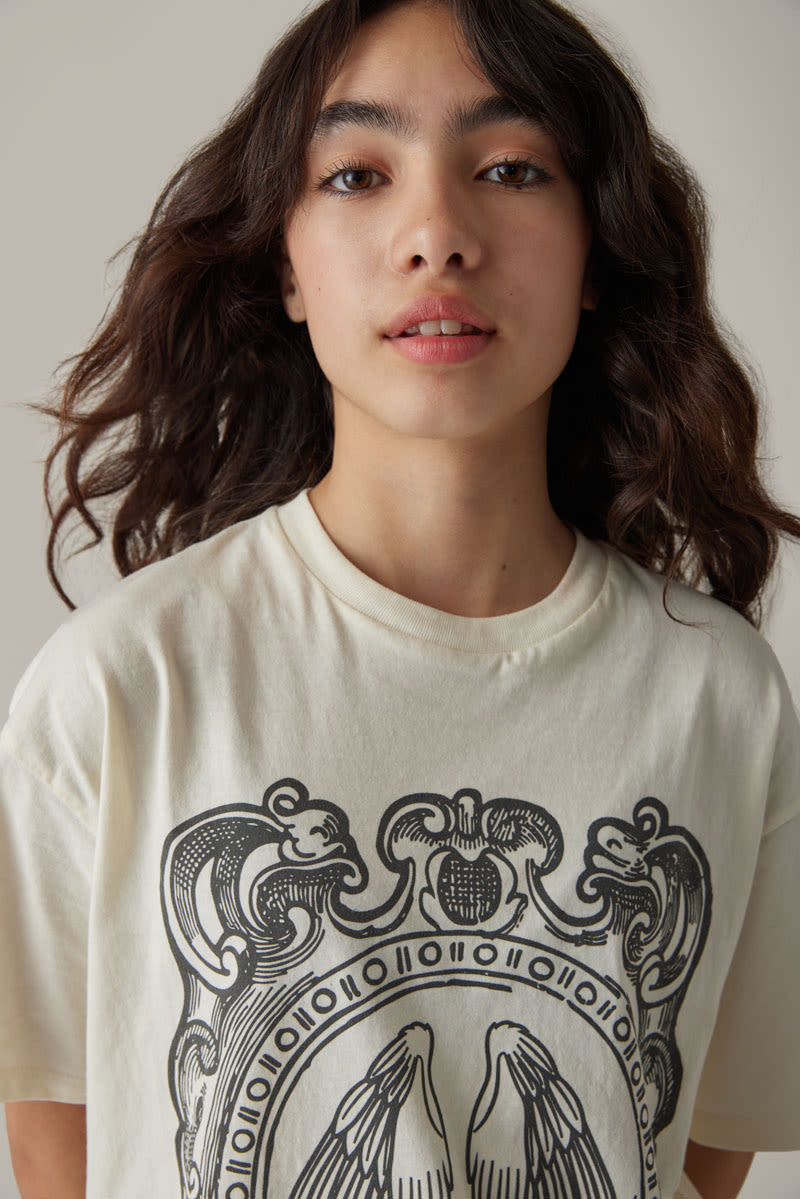 Hello Franki AngelOversized Grpahic Te for Girls