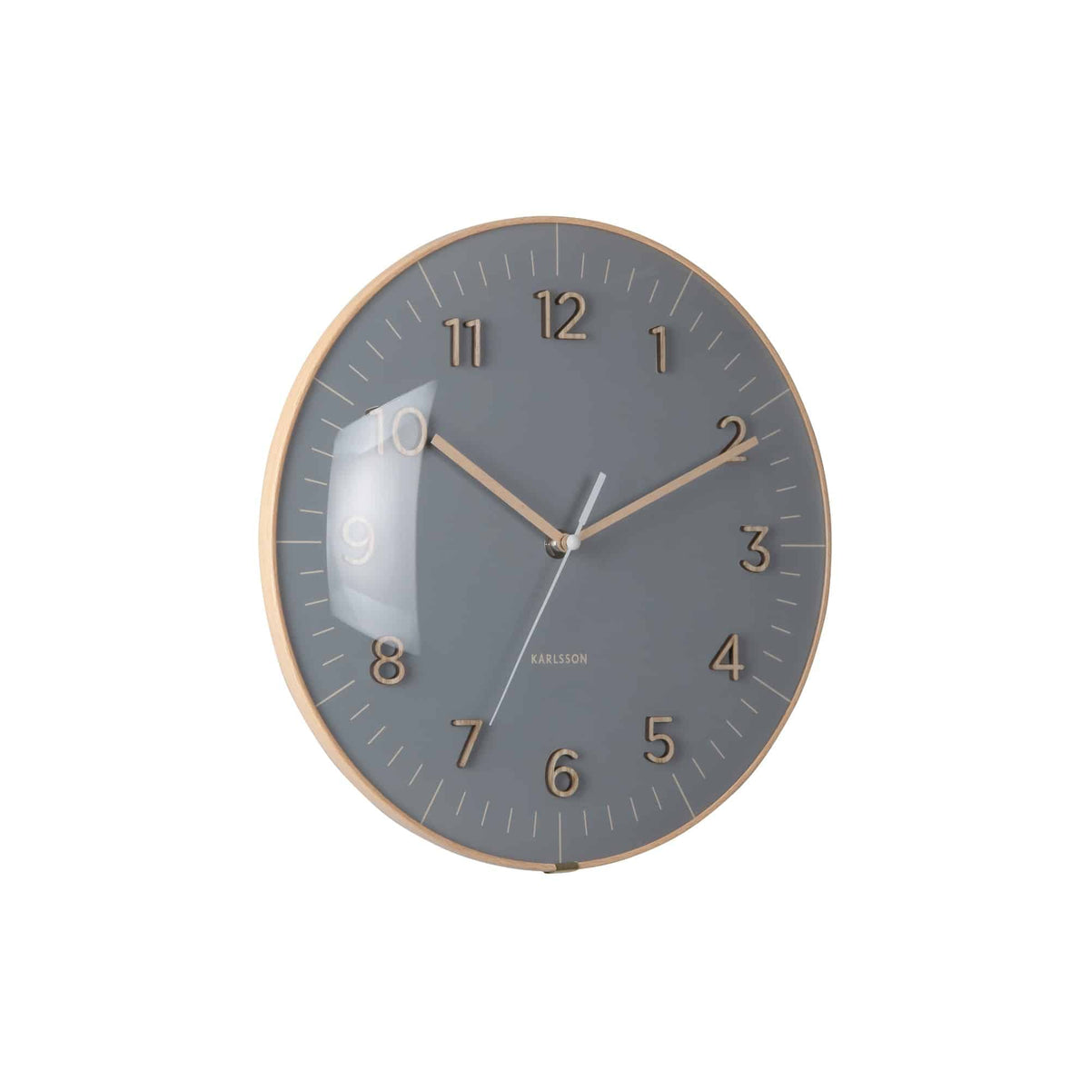 Karlsson wandklok Esencia Dome - grijs - Ø30cm