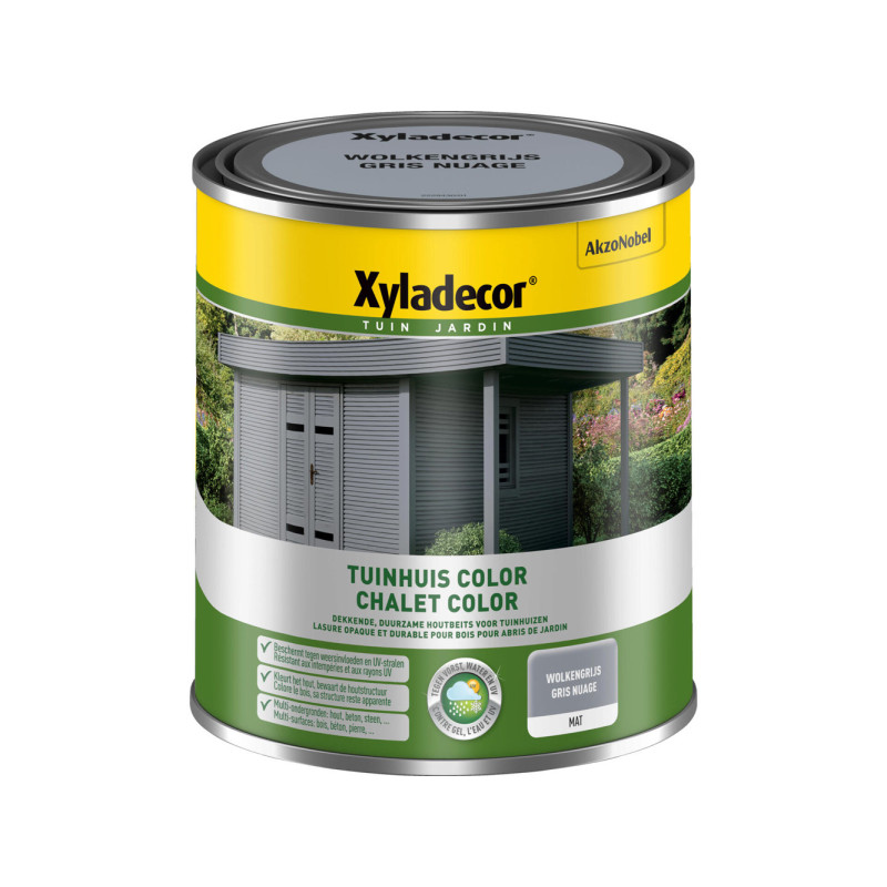 Lasure pour bois Chalet Color gris nuage 1 L XYLADECOR