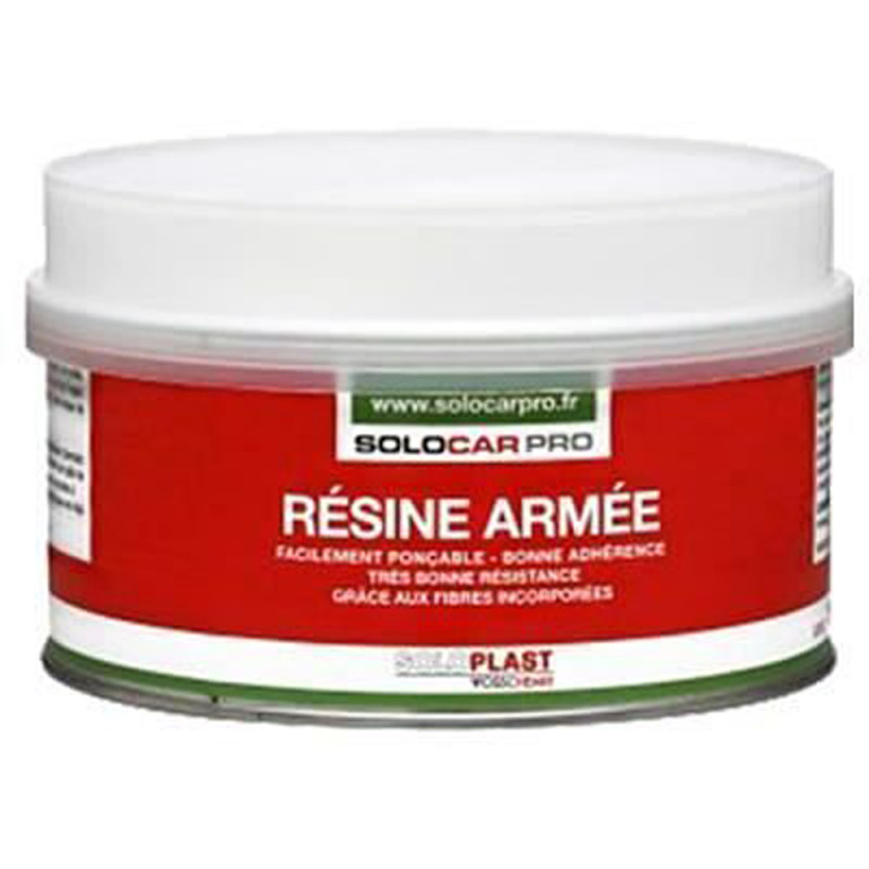Résine armée de réparation 0,25 kg SOLOCAR