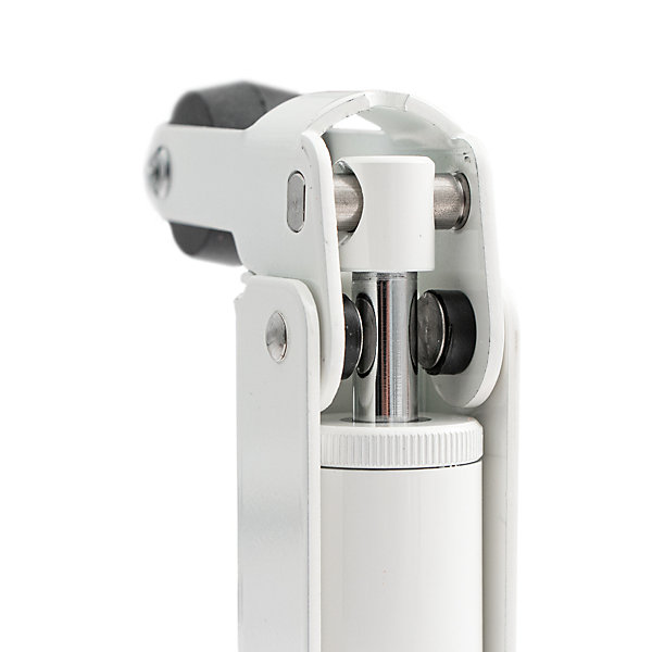 Frein de rétention force 60 N en aluminium anodisé blanc pour porte jusquà 40 KG