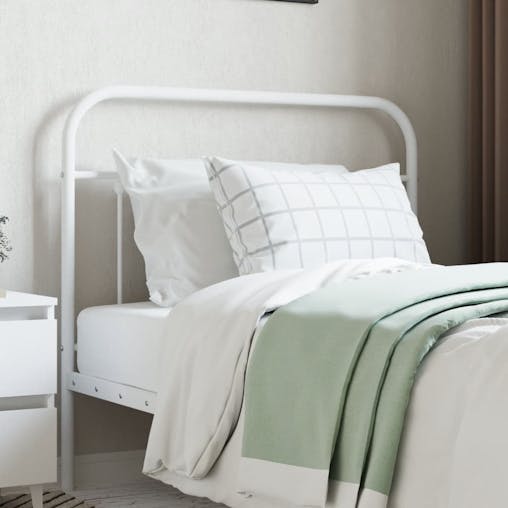 NNEVL Metal Headboard White 107 cm